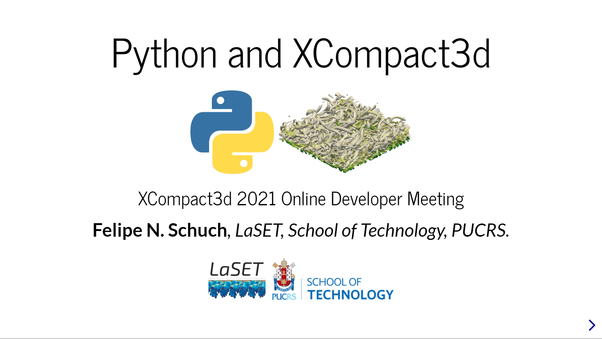 Python and XCompact3d | F. Schuch